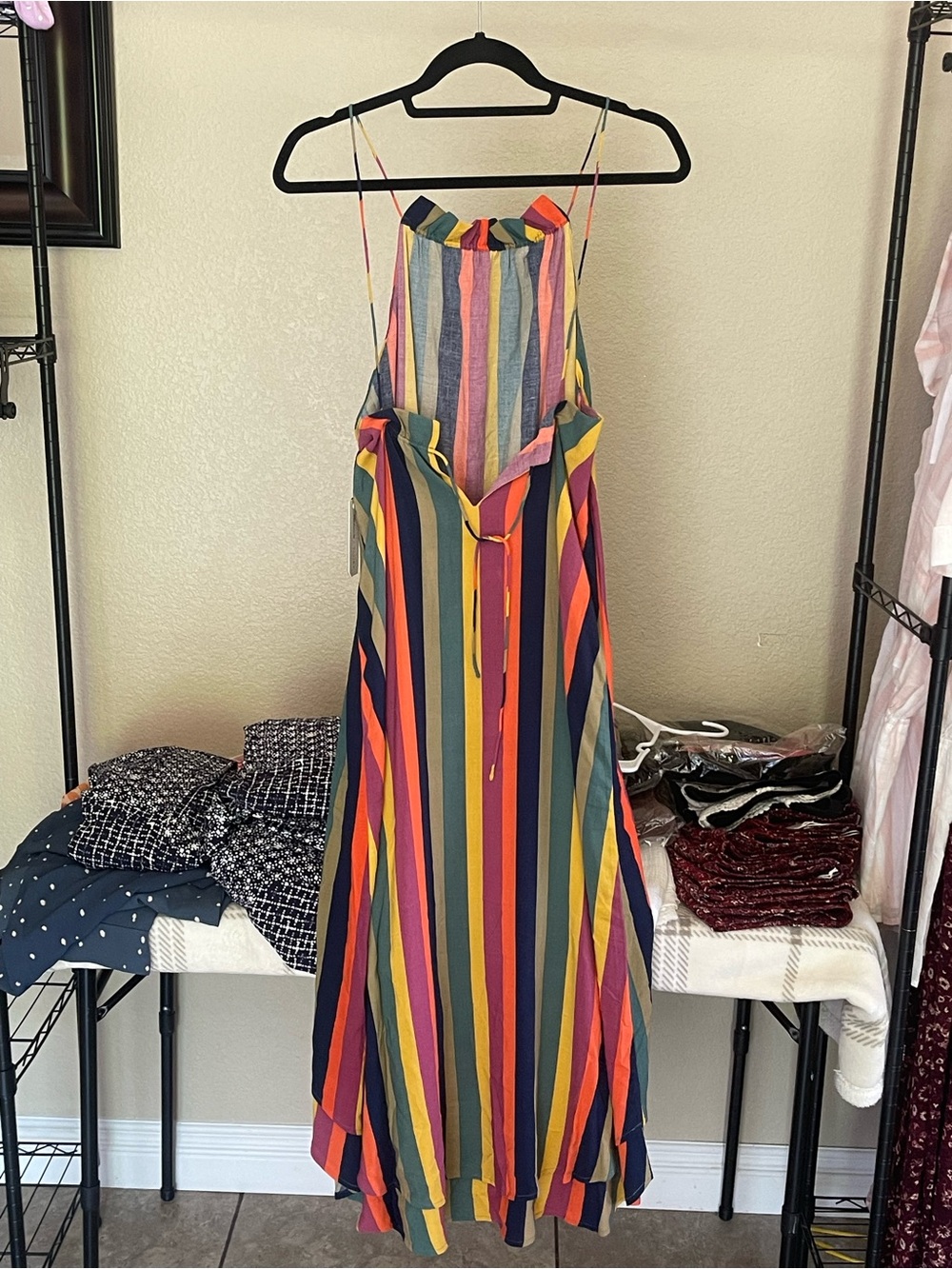 Womans Multicolor Rainbow Stripe Sundress - Unbranded - Picture 3 of 4